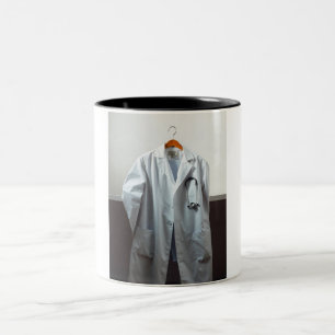 Doctor's Pride: White Coat & Stethoscope Mug