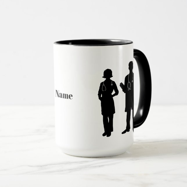 Doctors' Silhouette Mug (Front Right)