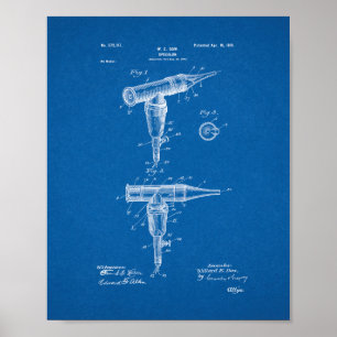 Doctor's Speculum Patent - Blueprint Poster