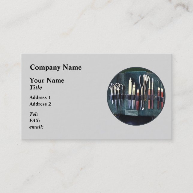 Doctors - Surgical Instruments Ci Business Card (Front)