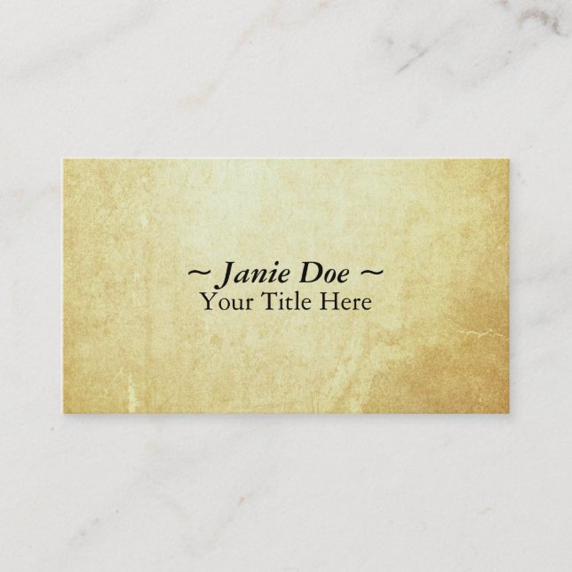 Document Paper Business Card (Front)