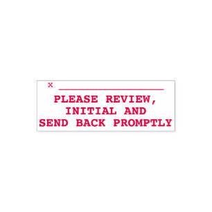 Document Review Request Rubber Stamp