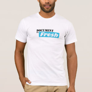DOCUMENT the Fresh / Black Text Logo T-Shirt