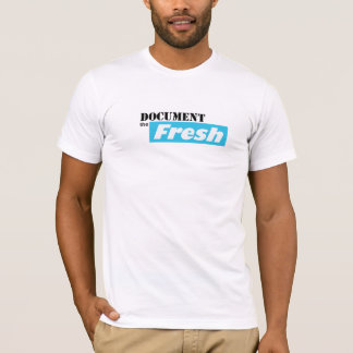 DOCUMENT the Fresh / Black Text Logo T-Shirt