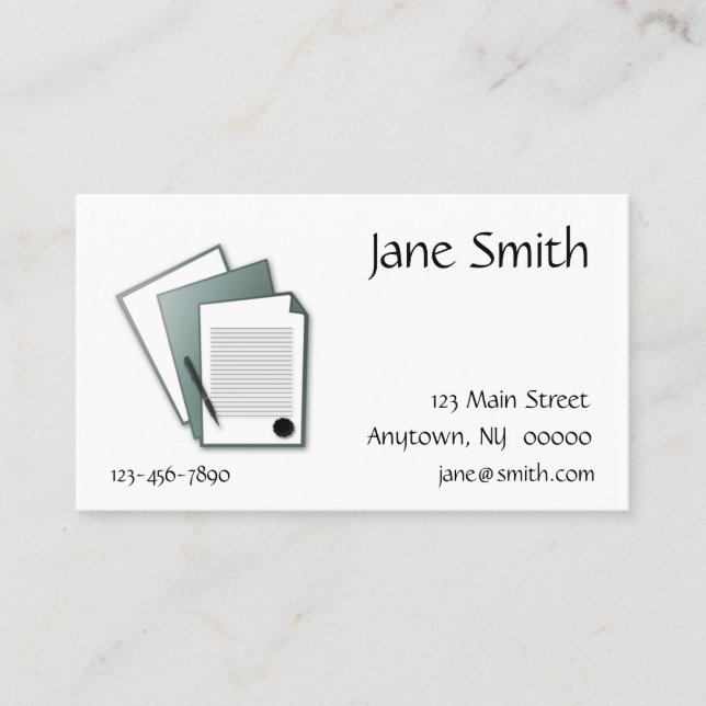 Documents Business Card (Front)