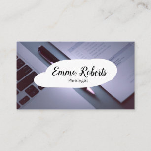 Documents Pink Law Lawyer Paralegal Business Card