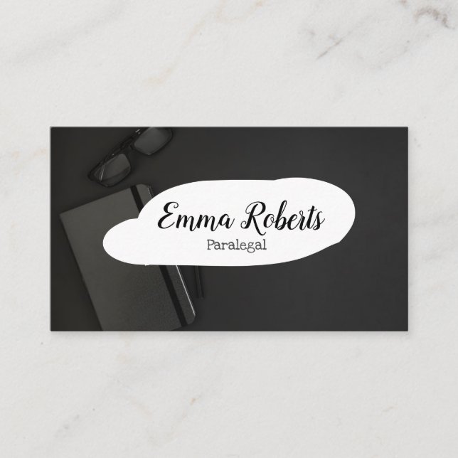 Documents Pink Law Lawyer Paralegal Business Card (Front)