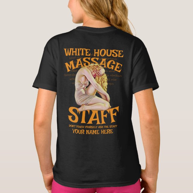 DOD DOJ HHS WHITE HOUSE VACCINATIONS ESCORT 2026 T-Shirt (Back)