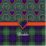 Dodds clan Plaid Scottish kilt tartan Photo Sculpture Key Ring<br><div class="desc">A lovely design based on the real Scottish tartan</div>