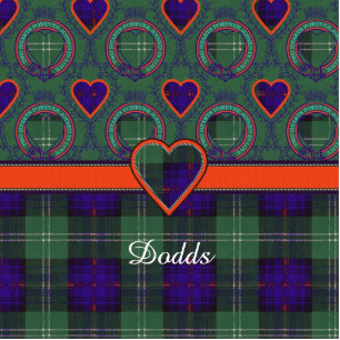 Dodds clan Plaid Scottish kilt tartan Photo Sculpture Key Ring