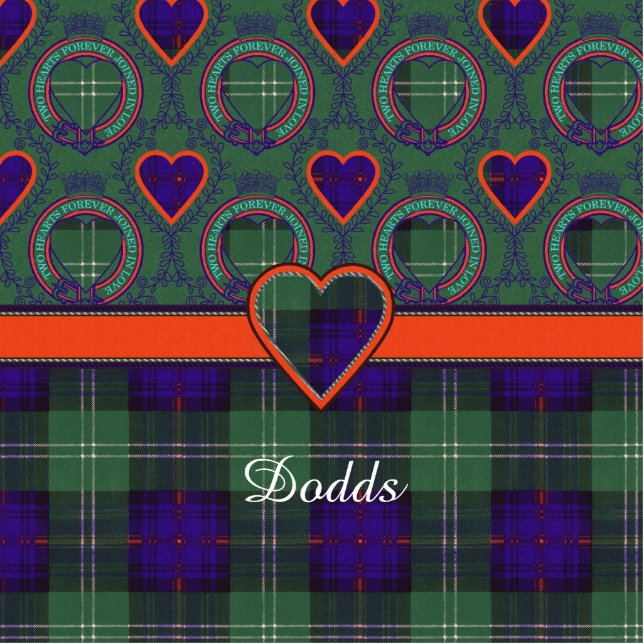 Dodds clan Plaid Scottish kilt tartan Photo Sculpture Key Ring (Front)