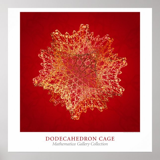 Dodecahedron Cage Poster (Front)