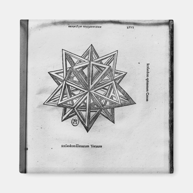 Dodecahedron, from 'De Divina Proportione' Magnet (Front)