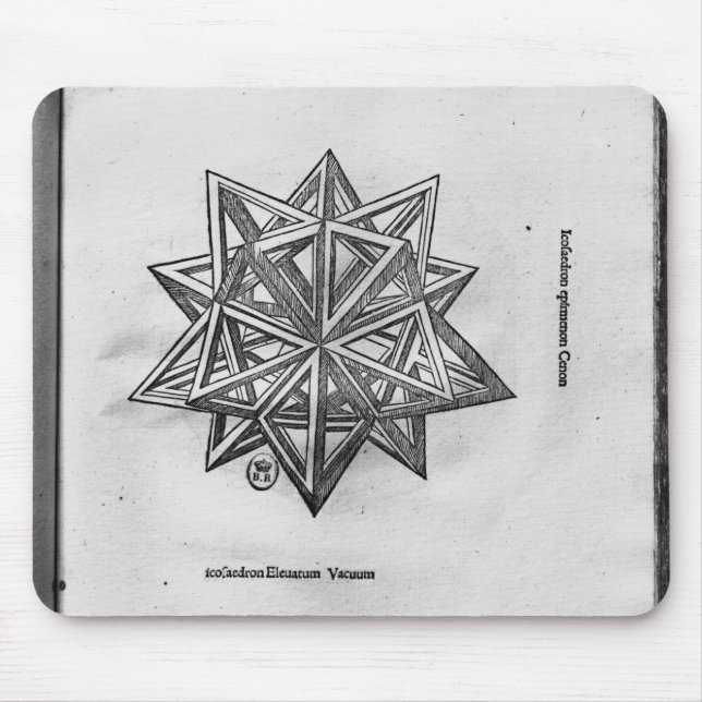 Dodecahedron, from 'De Divina Proportione' Mouse Mat (Front)