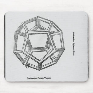 Dodecahedron, from 'De Divina Proportione' Mouse Mat