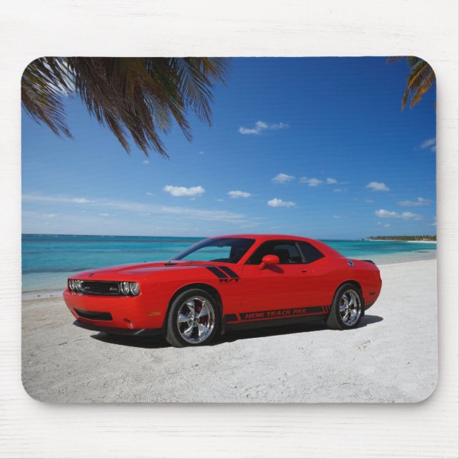 Dodge Challenger Beach Mouse Mat (Front)