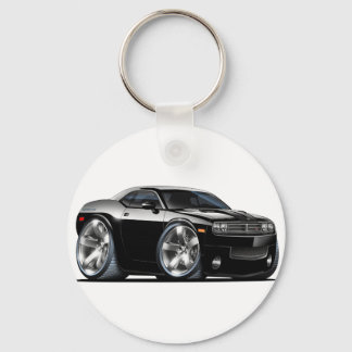 Dodge Challenger Black Car Key Ring