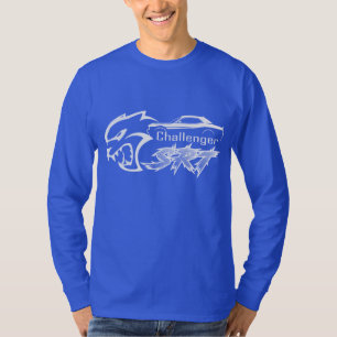 Dodge Challenger Car Short Sleeve Crew Neck Black T-Shirt