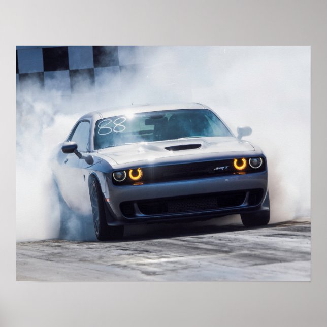Dodge Challenger Hellcat Poster (Front)