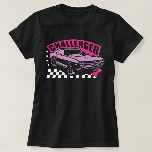 Dodge Challenger Muscle Car T-Shirt for Girls (Design Front)