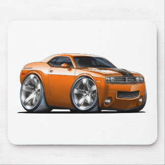 Dodge Challenger Orange Car Mouse Mat