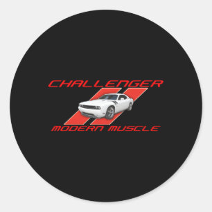 Dodge Challenger Rt Modern Muscle Classic Round Sticker