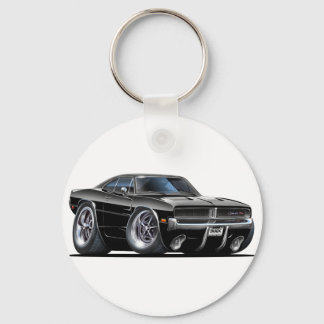 Dodge Charger Black Car Key Ring