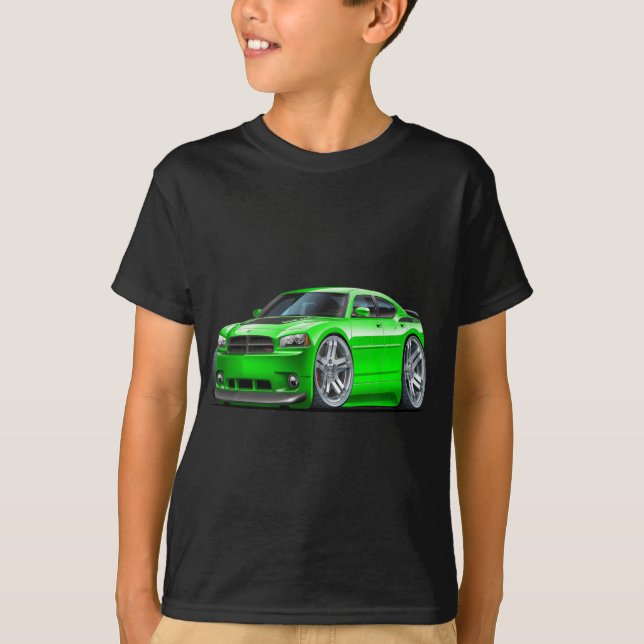 Dodge Charger Daytona Green Car T-Shirt (Front)
