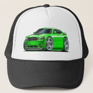 Dodge Charger Daytona Green Car Trucker Hat