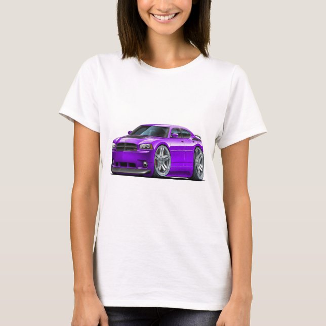 Dodge Charger Daytona Purple Car T-Shirt (Front)
