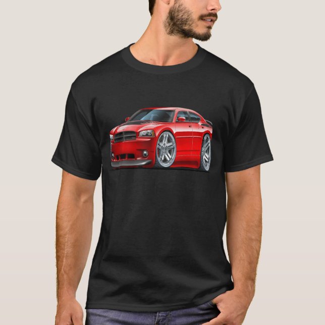 Dodge Charger Daytona Red Car T-Shirt (Front)