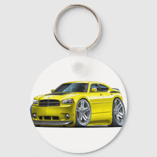 Dodge Charger Daytona Yellow Car Key Ring