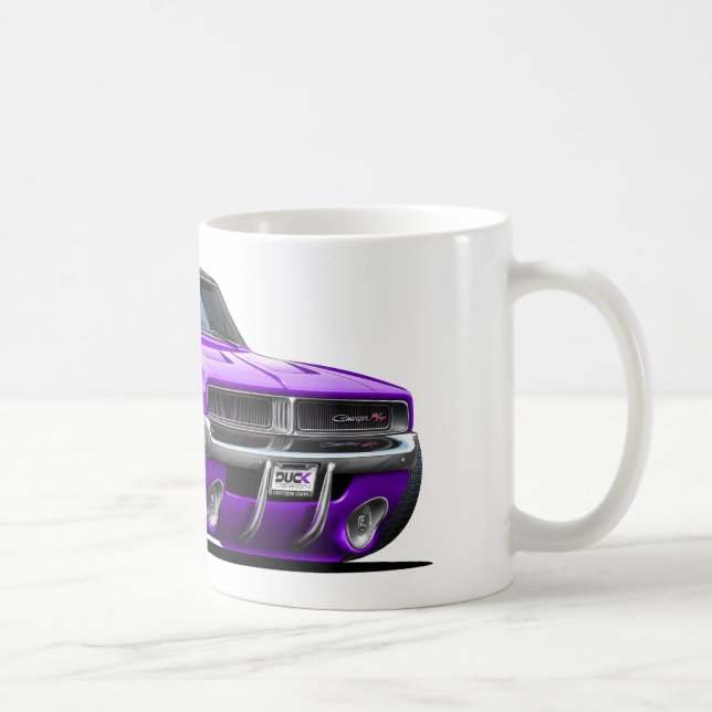 Dodge Charger Purple Car Coffee Mug (Right)