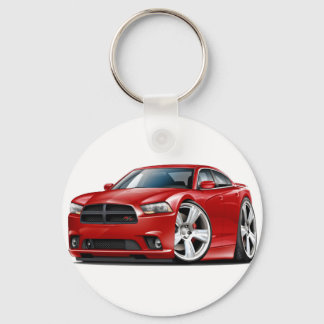 Dodge Charger RT Red Car Key Ring