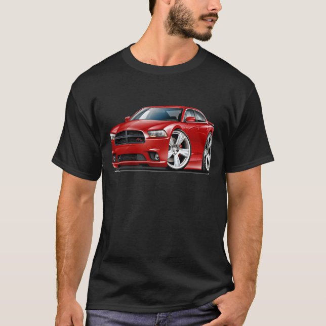 Dodge Charger RT Red Car T-Shirt (Front)