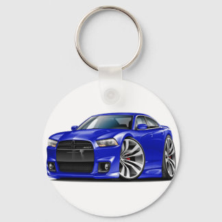 Dodge Charger SRT8 Blue Car Key Ring