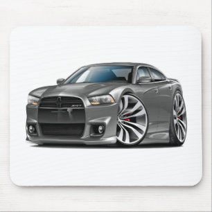 Dodge Charger SRT8 Grey Car Mouse Mat