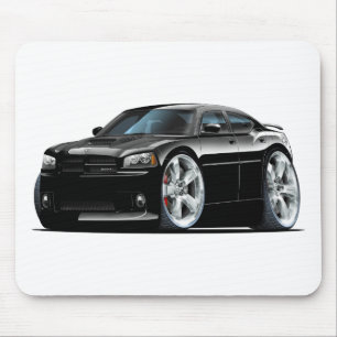 Dodge Charger Super Bee Black Car Mouse Mat