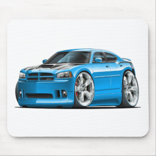 Dodge Charger Super Bee Blue Car Mouse Mat