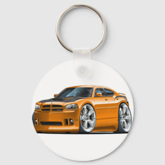 Dodge Charger Super Bee Orange Car Key Ring