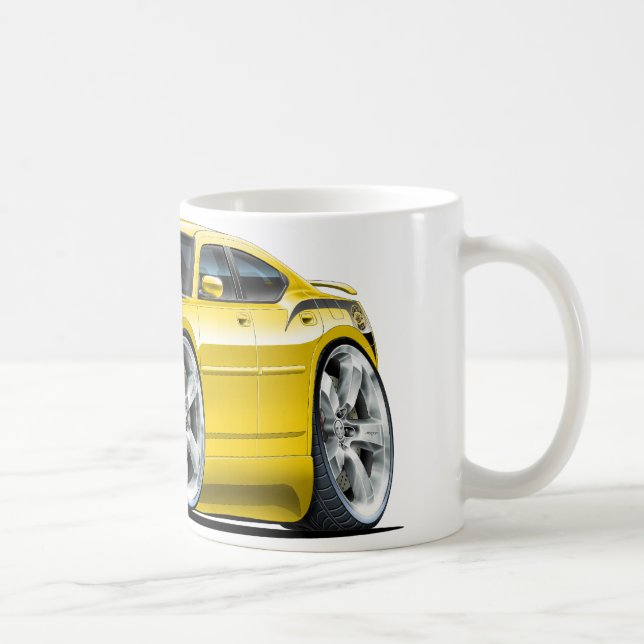 Dodge Charger Super Bee Yellow Car Coffee Mug (Right)