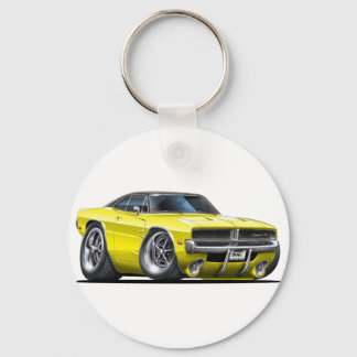 Dodge Charger Yellow Car Key Ring