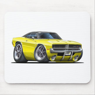 Dodge Charger Yellow Car Mouse Mat