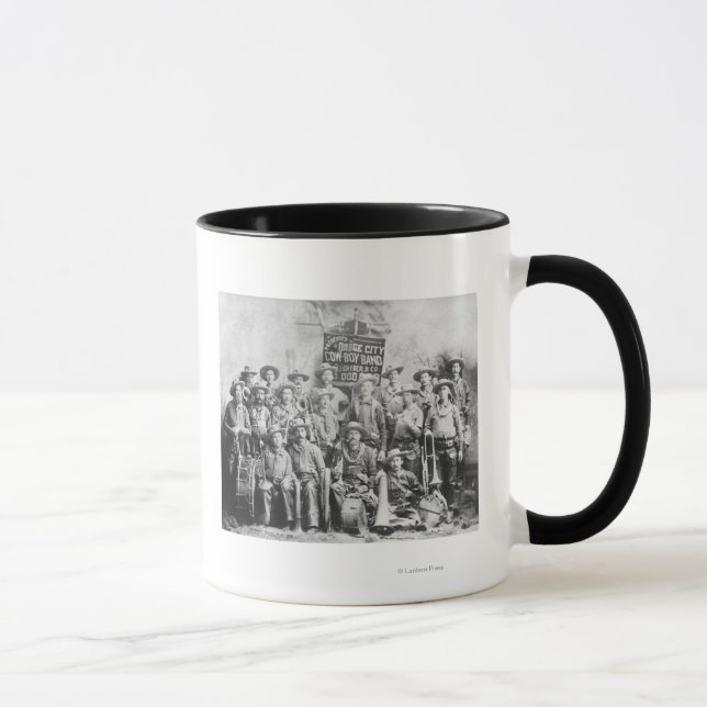 Dodge City Cow-Boy Band with Instruments Mug (Right)
