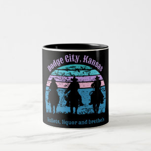 Dodge City Kansas Cowboy Coffee Mugs