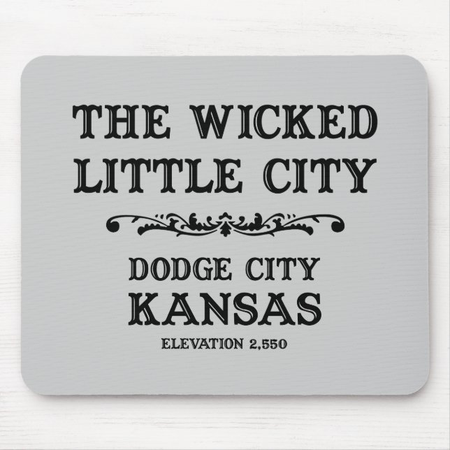 Dodge City Kansas Mouse Mat (Front)