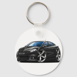 Dodge Dart Black Car Key Ring