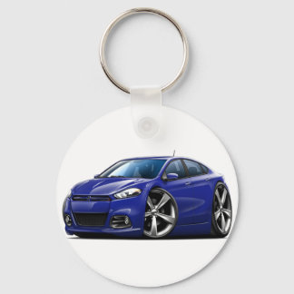 Dodge Dart Dk Blue Car Key Ring