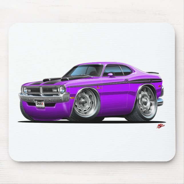 Dodge Demon Purple Car Mouse Mat (Front)