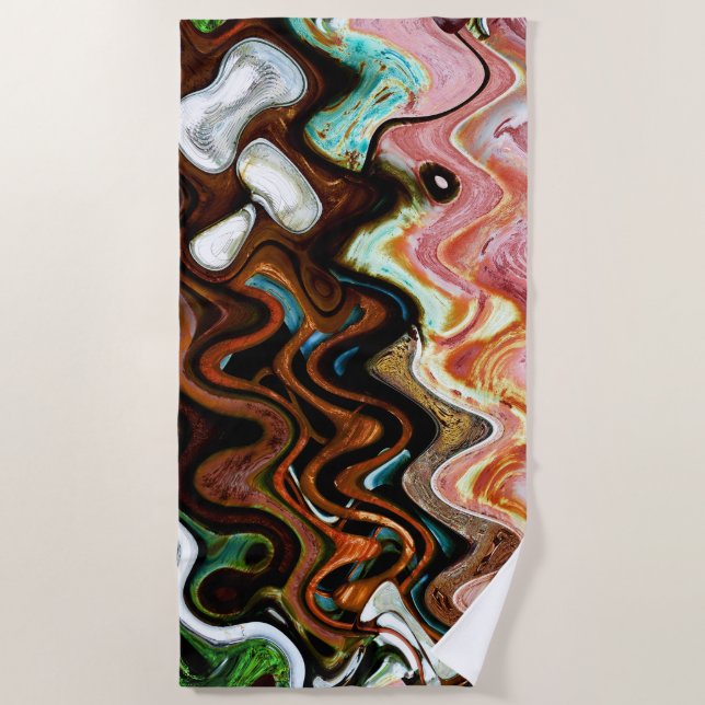 Dodge Frontend Abstract, 2015 | SVP Images Beach Towel (Front)
